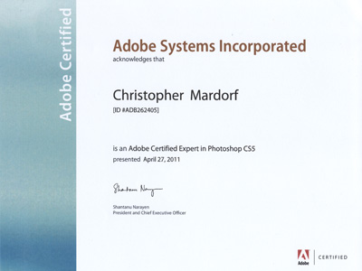 Microsoft Office Specialist certificate