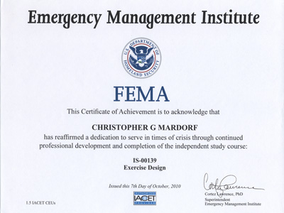 FMEA IS-139 Cetificate