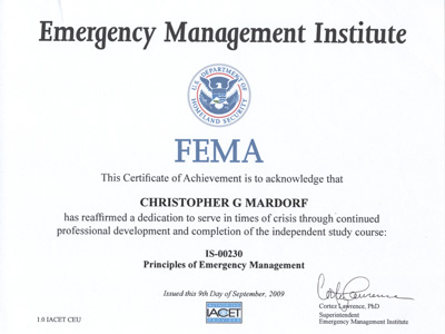 FMEA IS-230 Cetificate